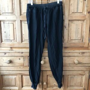 George Loves Womens Size Small Sweat / Lounge Pants Tencel Black Gray Drawstring